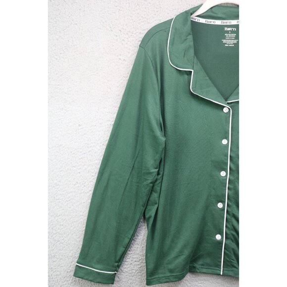 Born Green Long Sleeve Pajama Set-Size Large-Drawstring-Soft - Picture 12 of 16